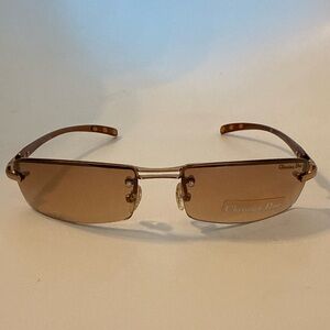 Dior Rimless Sunglasses - Brown